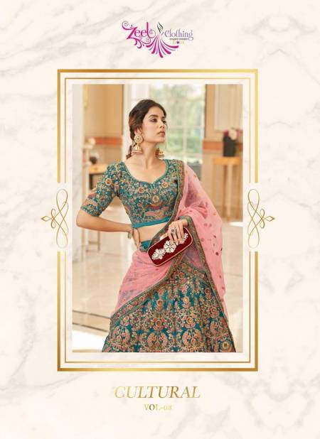 Cultural Vol 3 By Zeel Designer Velvet Lehenga Choli Wholesale Online